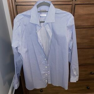 Michael Kors long sleeve blue button down